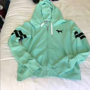 Pink sequined hoodie